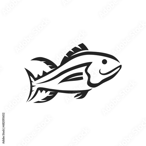 tuna logo template Isolated. Brand Identity. Icon Abstract Vector graphic