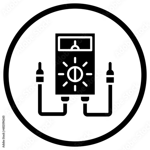 Voltmeter Vector Icon Design Illustration
