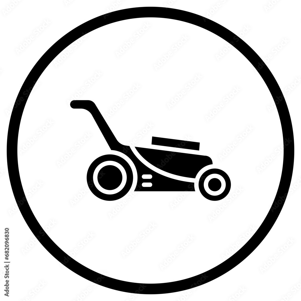 Lawn mower Vector Icon Design Illustration Lawn mower Vector Icon Design Illustration