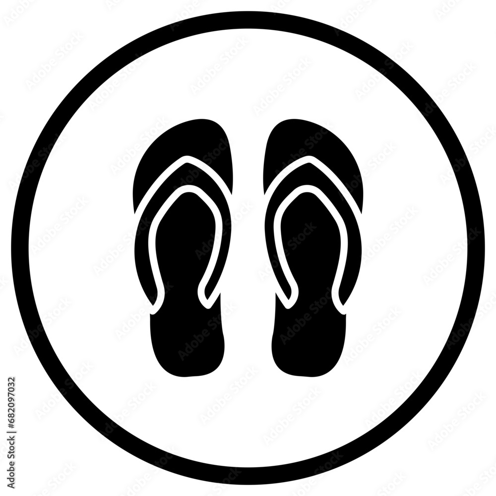 Slipper Vector Icon Design Illustration Slipper Vector Icon Design Illustration