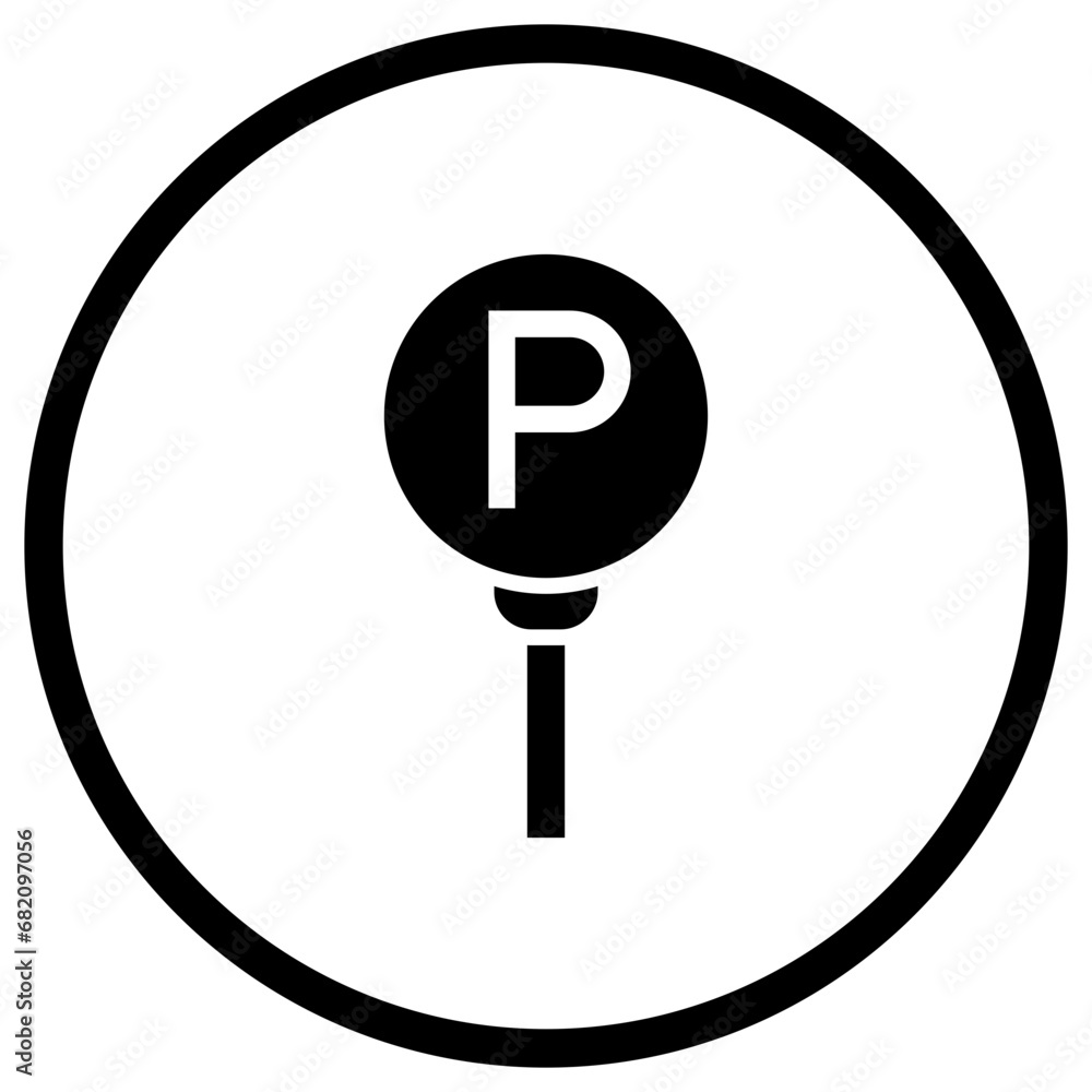 Parking Vector Icon Design Illustration Parking Vector Icon Design Illustration