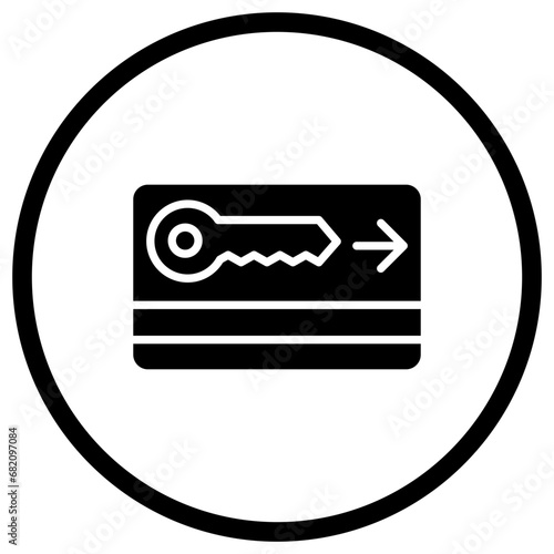 Key card Vector Icon Design Illustration