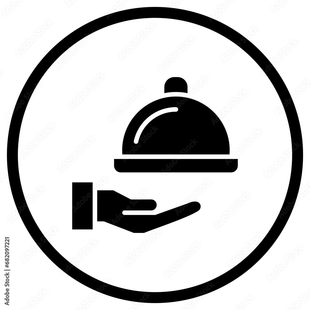 Room service Vector Icon Design Illustration Room service Vector Icon Design Illustration