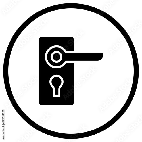 Door handle Vector Icon Design Illustration