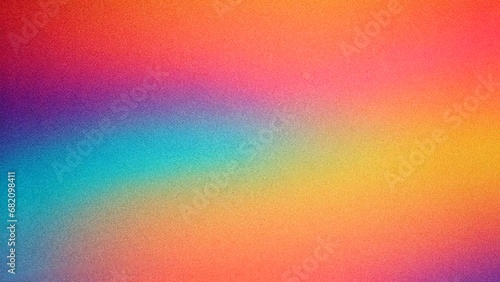 Seamless colorful abstract background with rough grain for loop playback. Dynamic gradient animation with grainy grains on abstract background