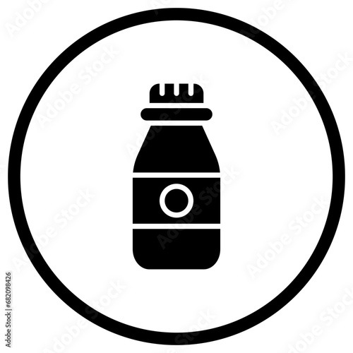 Vial bottle Vector Icon Design Illustration