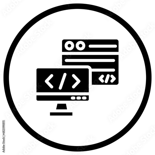 Backend Vector Icon Design Illustration