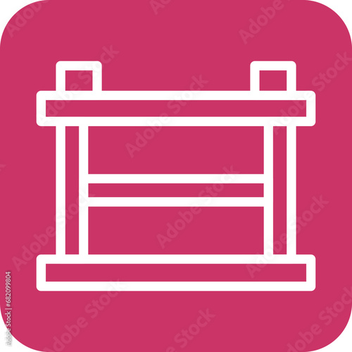 Hurdles Race Icon Style