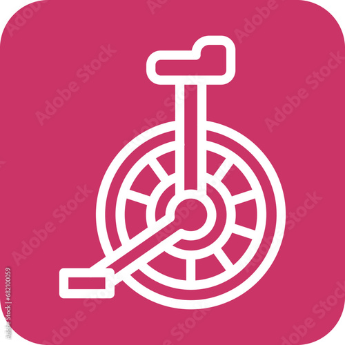 Unicycle Icon Style