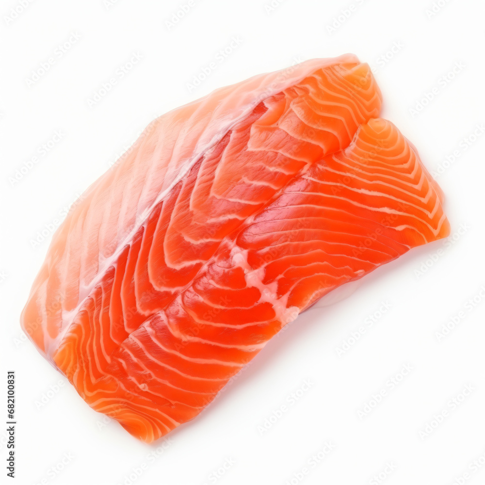 Meat raw salmon