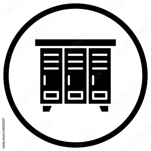 Locker Vector Icon Design Illustration
