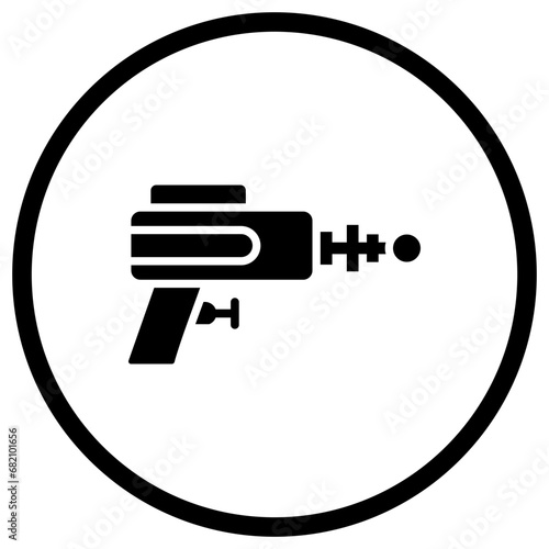 Laser gun Vector Icon Design Illustration