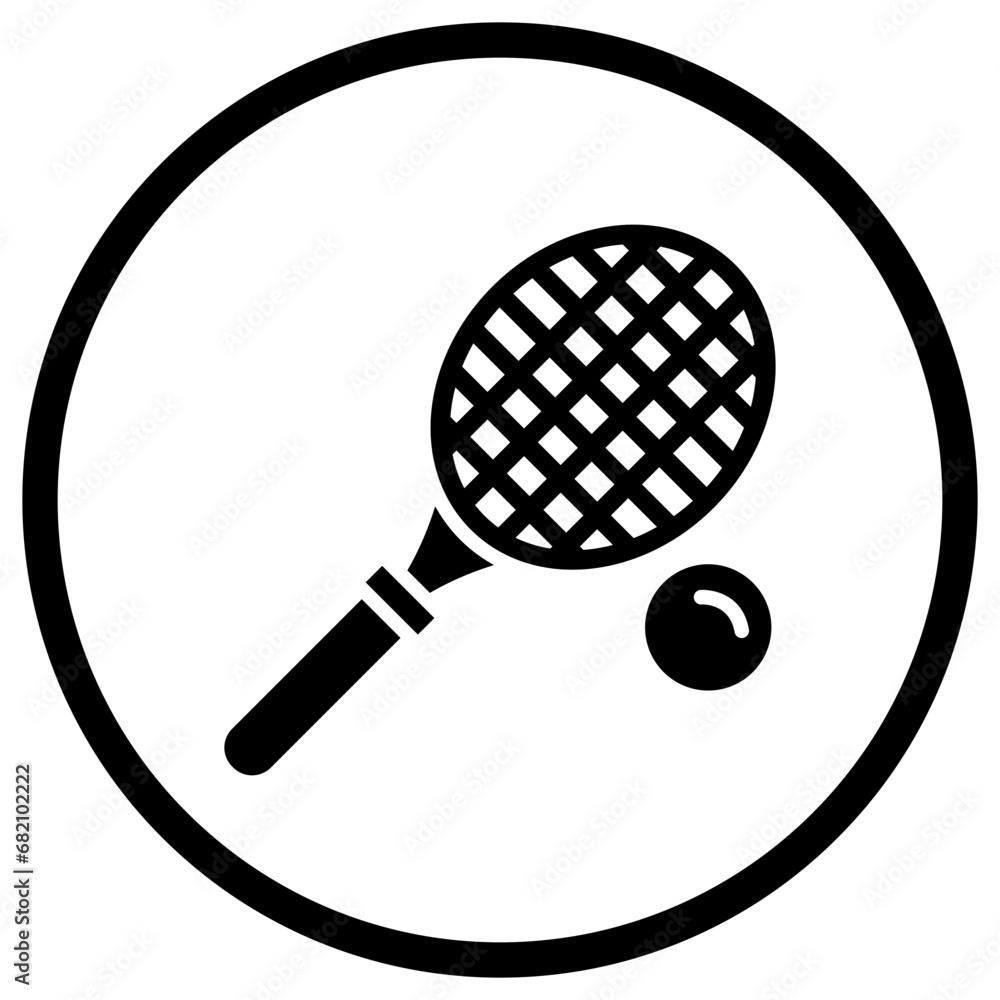 Racket Vector Icon Design Illustration Racket Vector Icon Design Illustration