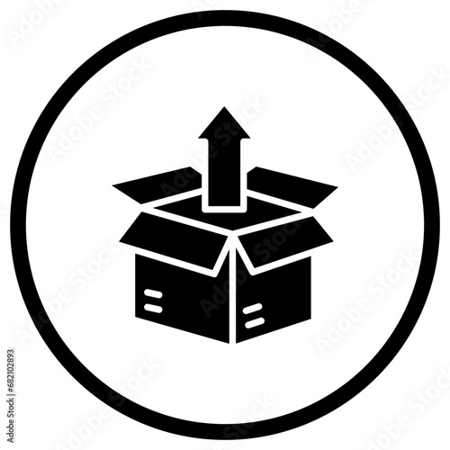 Unboxing Vector Icon Design Illustration