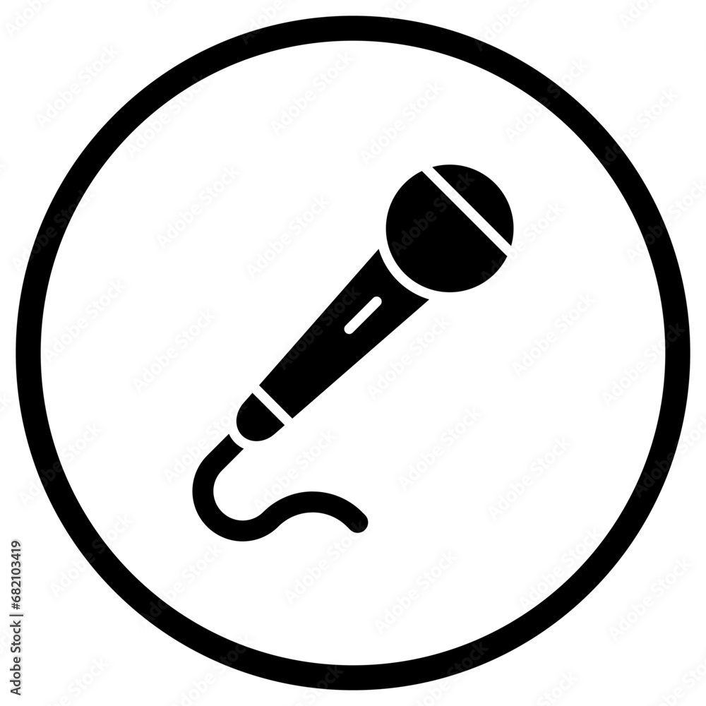Microphone Vector Icon Design Illustration Microphone Vector Icon Design Illustration