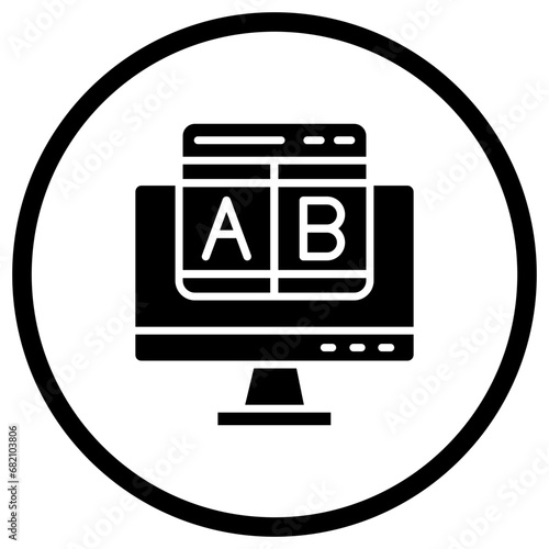 Ab testing Vector Icon Design Illustration