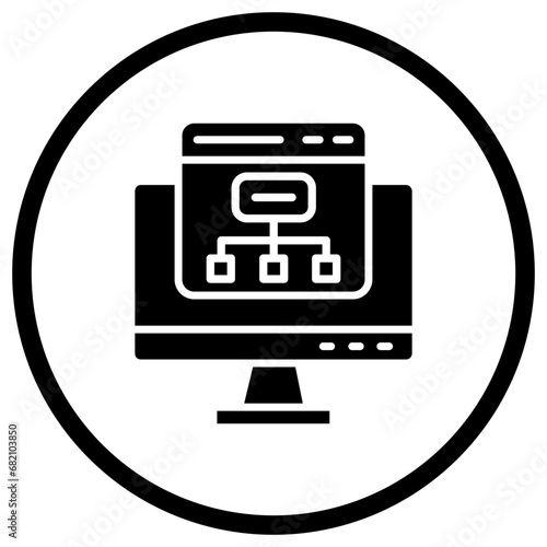 Sitemap Vector Icon Design Illustration