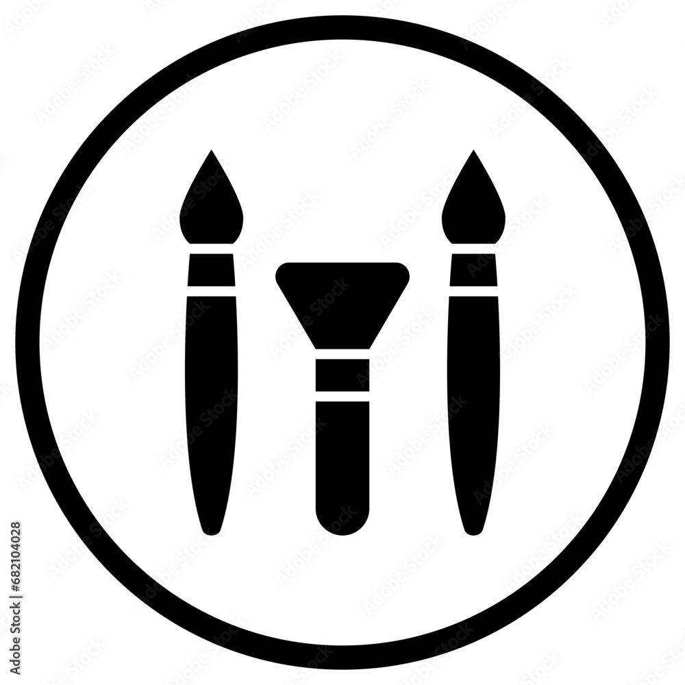 Makeup brushes Vector Icon Design Illustration Makeup brushes Vector Icon Design Illustration