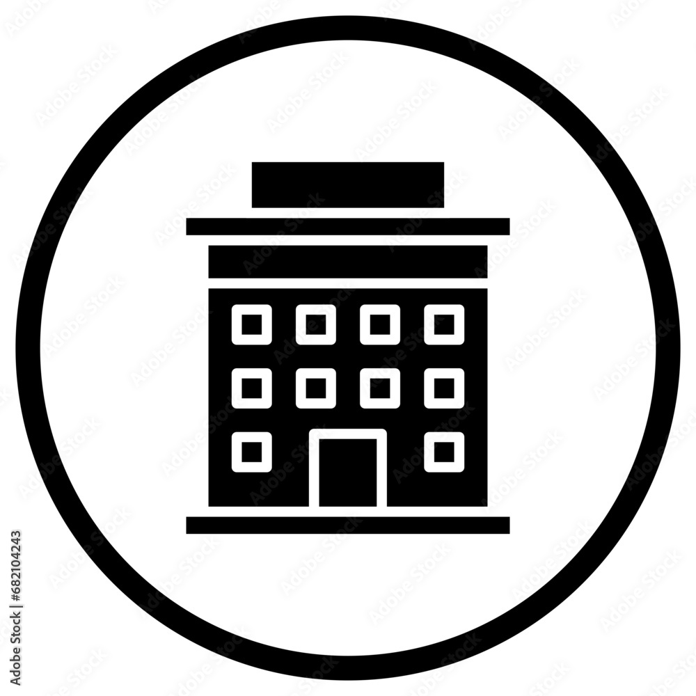 Hotel Vector Icon Design Illustration Hotel Vector Icon Design Illustration
