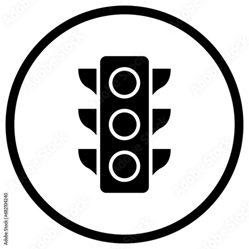 Traffic light Vector Icon Design Illustration photo