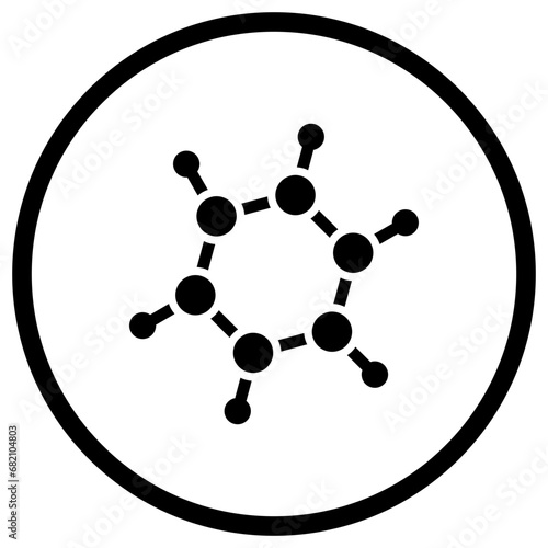 Bio molecules Vector Icon Design Illustration
