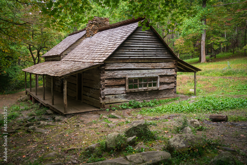 The Walker Sisters Cabin at Great Smoky Mountains National Park in North Carolina The Walker Sisters Cabin at Great Smoky Mountains National Park in North Carolina