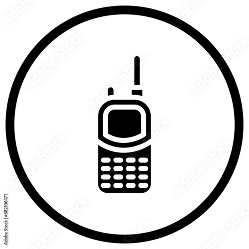 Walkie talkie Vector Icon Design Illustration