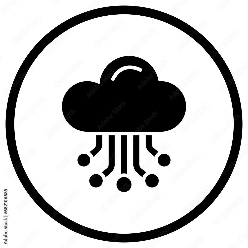 Cloud Hosting Vector Icon Design Illustration Cloud Hosting Vector Icon Design Illustration