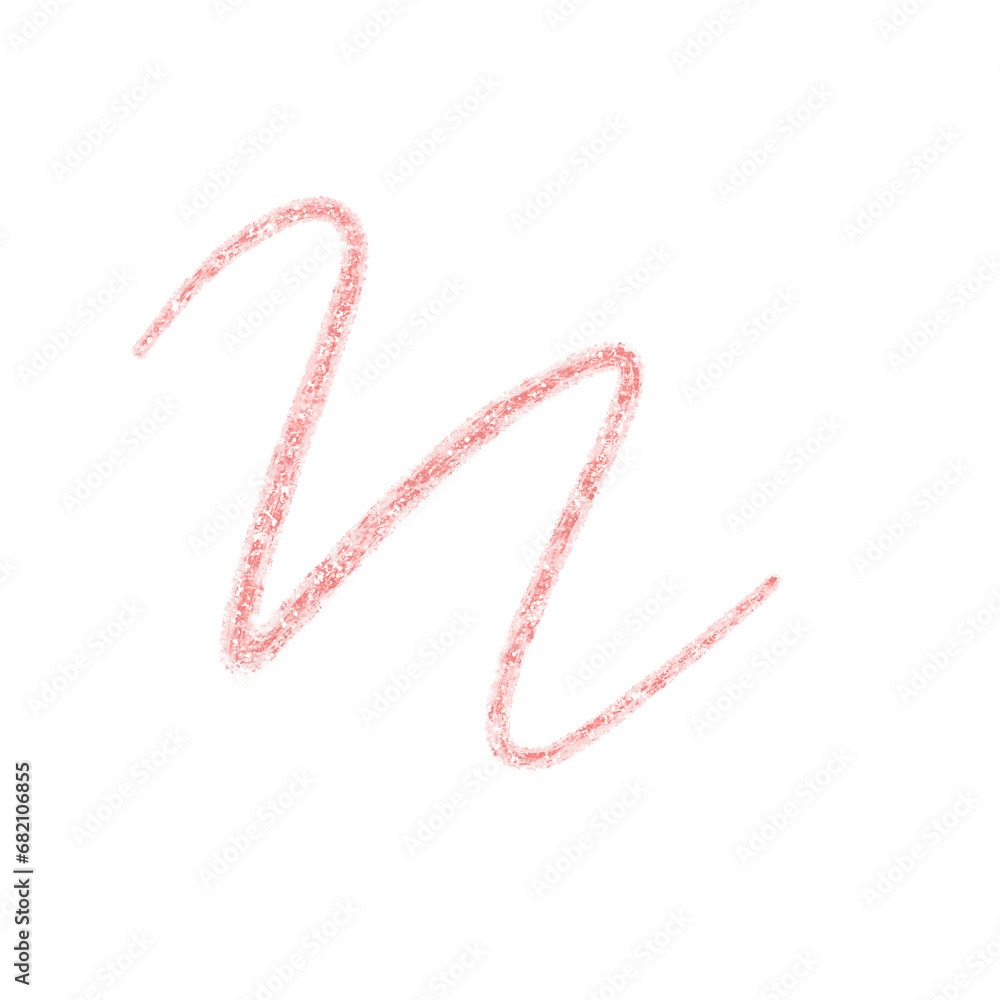 Abstract transparent glitter hand drawn cute scribble