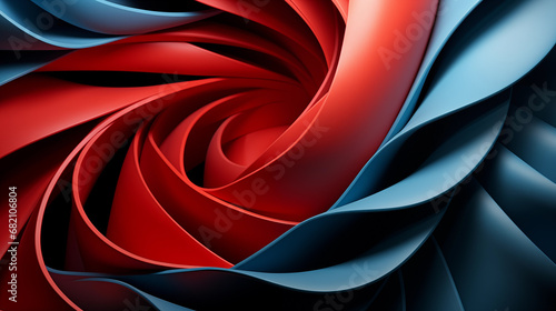 Abstract Modern And Creative Curve Spiral Wave 3D Wall Background Wallpaper