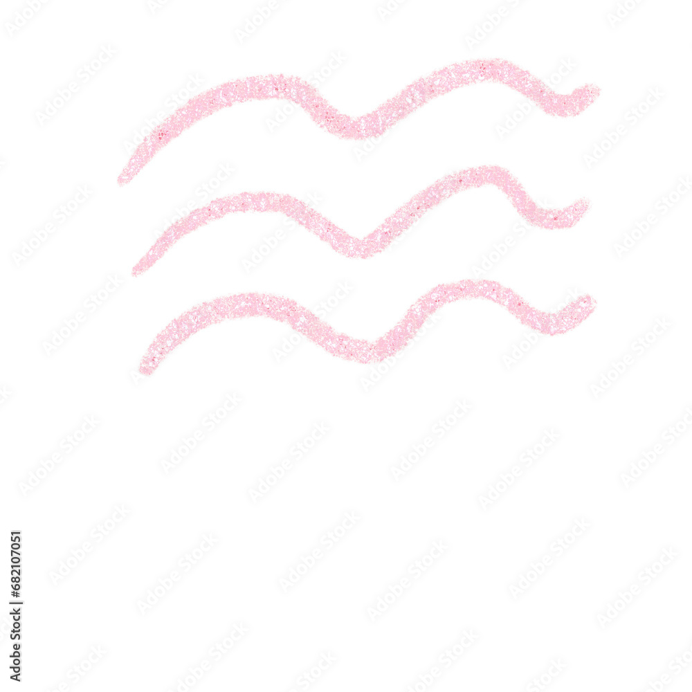 Obraz premium Abstract transparent glitter hand drawn cute scribble