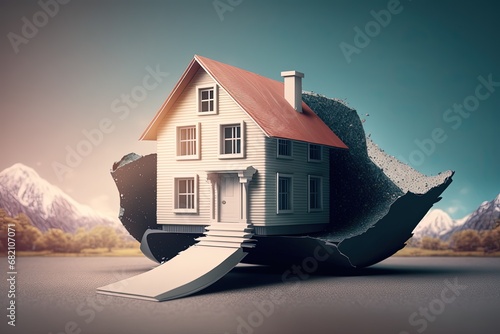 repossession Foreclosure concept crisis loan house Mortgage