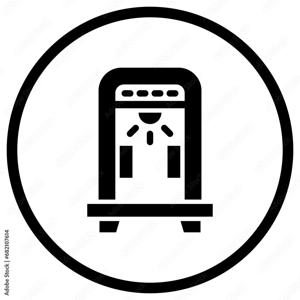 Metal Detector Vector Icon Design Illustration Metal Detector Vector Icon Design Illustration