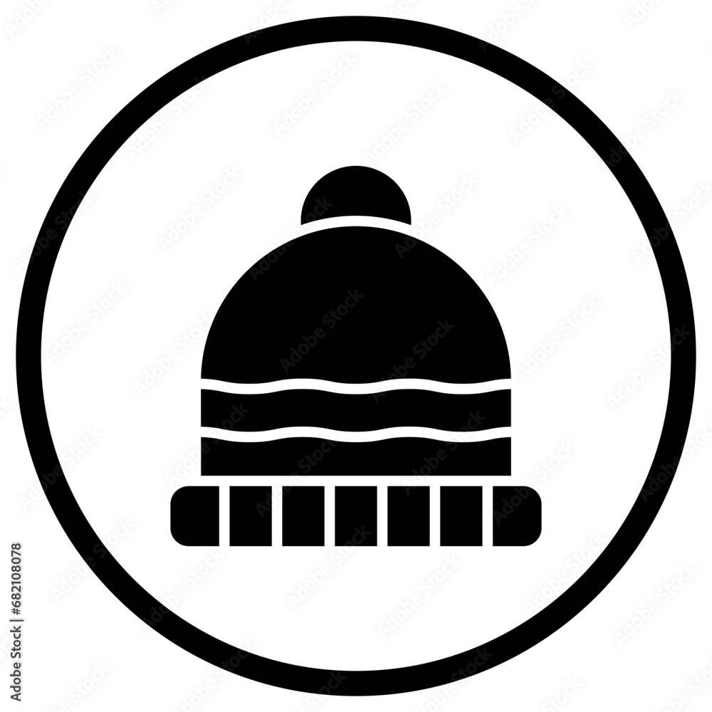 Beanie Vector Icon Design Illustration Beanie Vector Icon Design Illustration