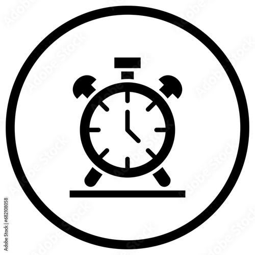 Alarm Clock Vector Icon Design Illustration