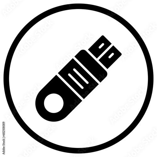 Flash Disk Vector Icon Design Illustration