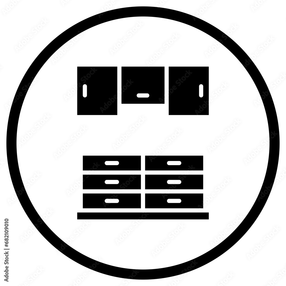 Cupboard Vector Icon Design Illustration Cupboard Vector Icon Design Illustration