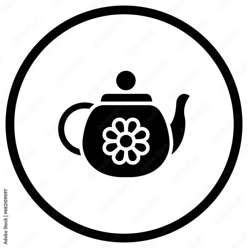 Fototapeta premium Teapot Vector Icon Design Illustration