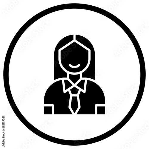 Businesswoman Vector Icon Design Illustration