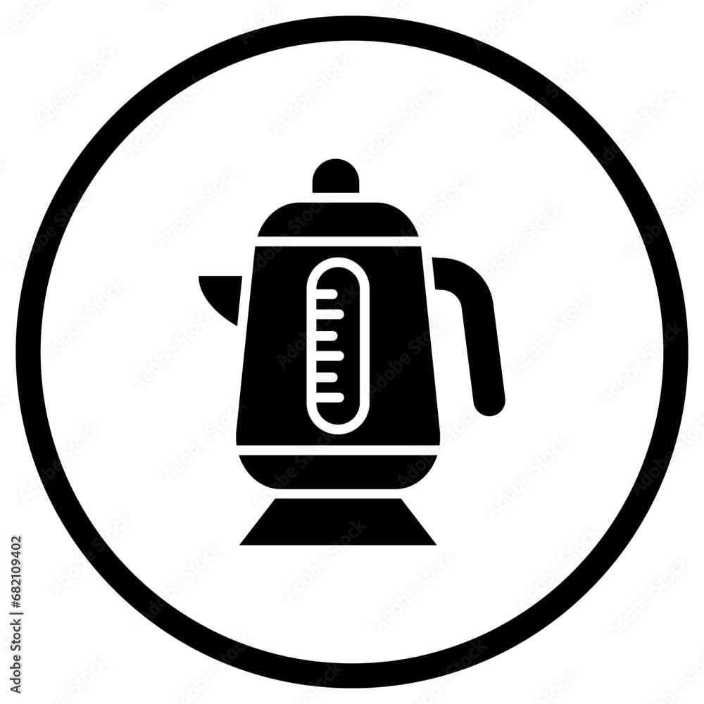 Electric Kettle Vector Icon Design Illustration