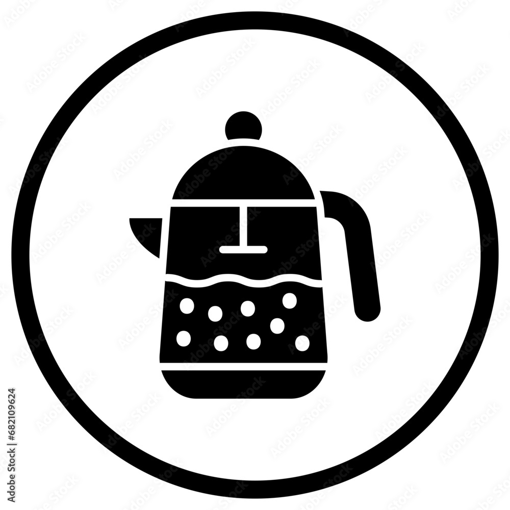 French Press Vector Icon Design Illustration French Press Vector Icon Design Illustration