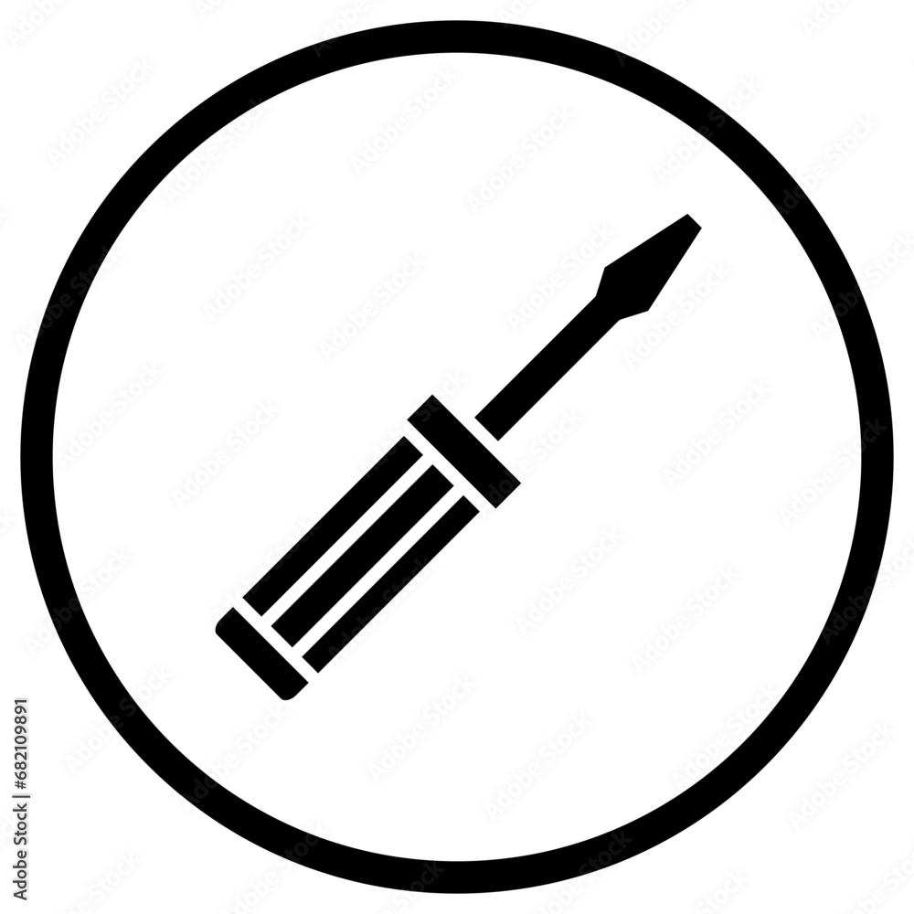 Screwdriver Vector Icon Design Illustration Screwdriver Vector Icon Design Illustration