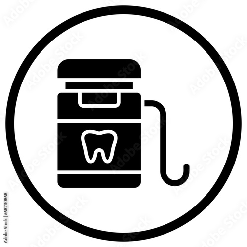 Dental Floss Vector Icon Design Illustration