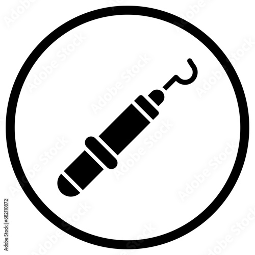 Dental Probe Vector Icon Design Illustration