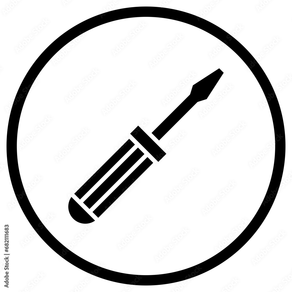 Screwdriver Vector Icon Design Illustration Screwdriver Vector Icon Design Illustration