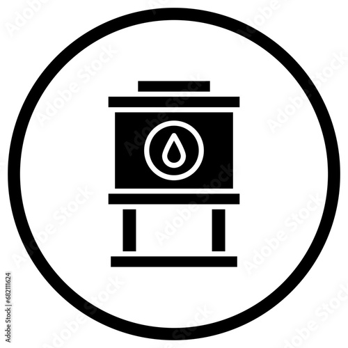 Water Tank Vector Icon Design Illustration