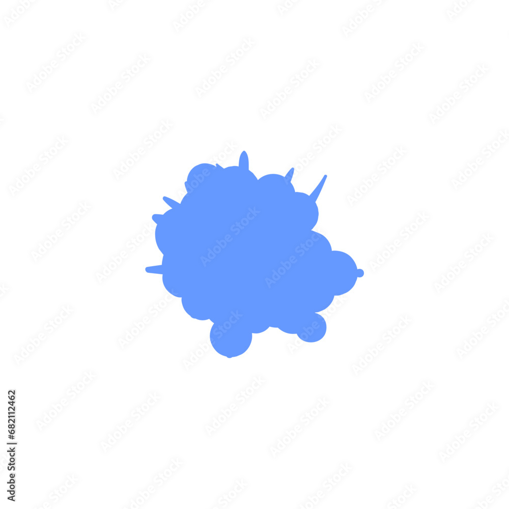 vector element splash in blue color spot