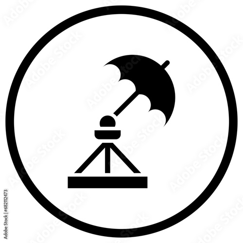 Umbrella light Vector Icon Design Illustration