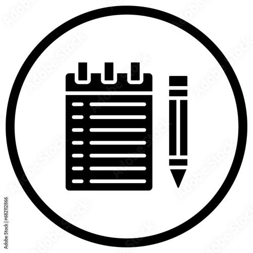 Notebook Vector Icon Design Illustration