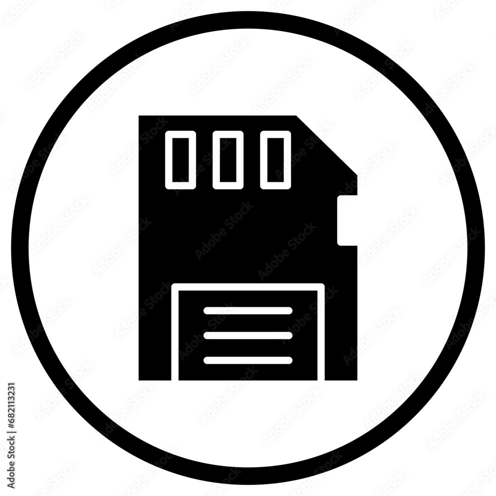Memory Card Vector Icon Design Illustration Memory Card Vector Icon Design Illustration